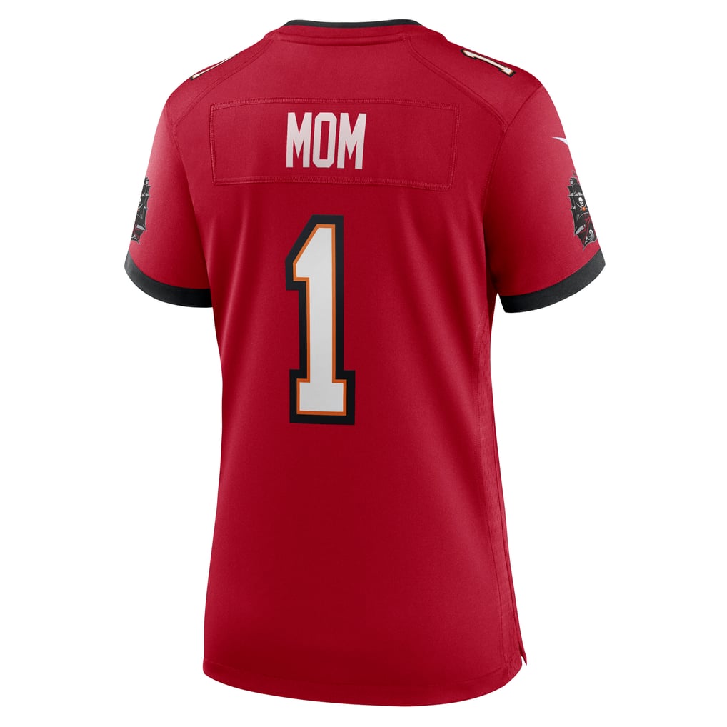 Women's Tampa Bay Buccaneers Number 1 Mom Red Game Jersey