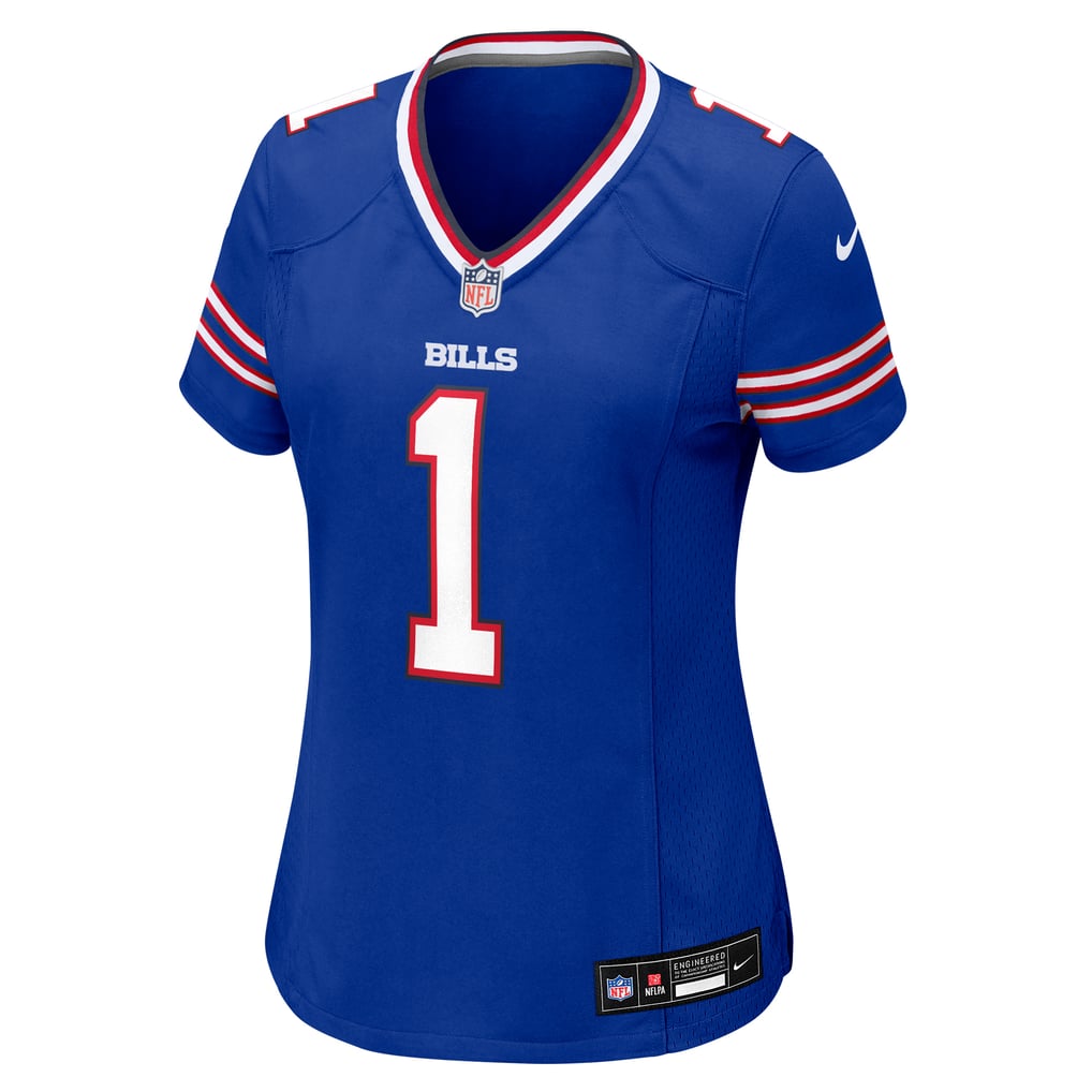 Women's Buffalo Bills Number 1 Mom Royal Game Jersey
