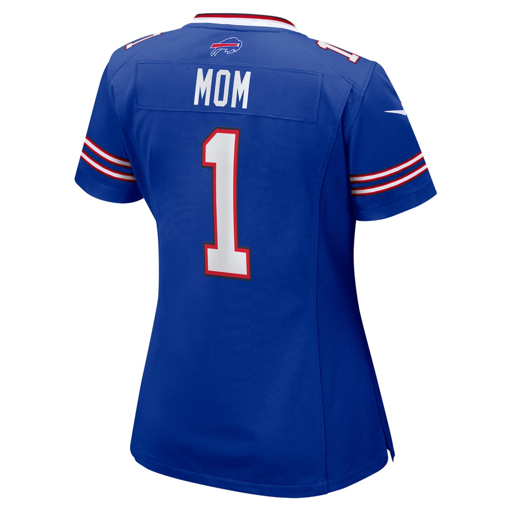 Women's Buffalo Bills Number 1 Mom Royal Game Jersey