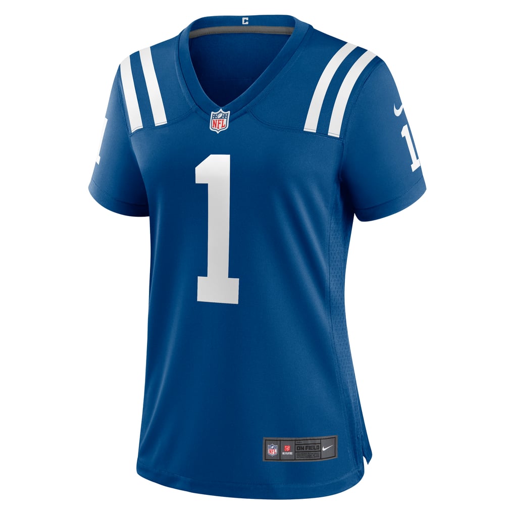 Women's Indianapolis Colts Number 1 Mom Royal Game Jersey