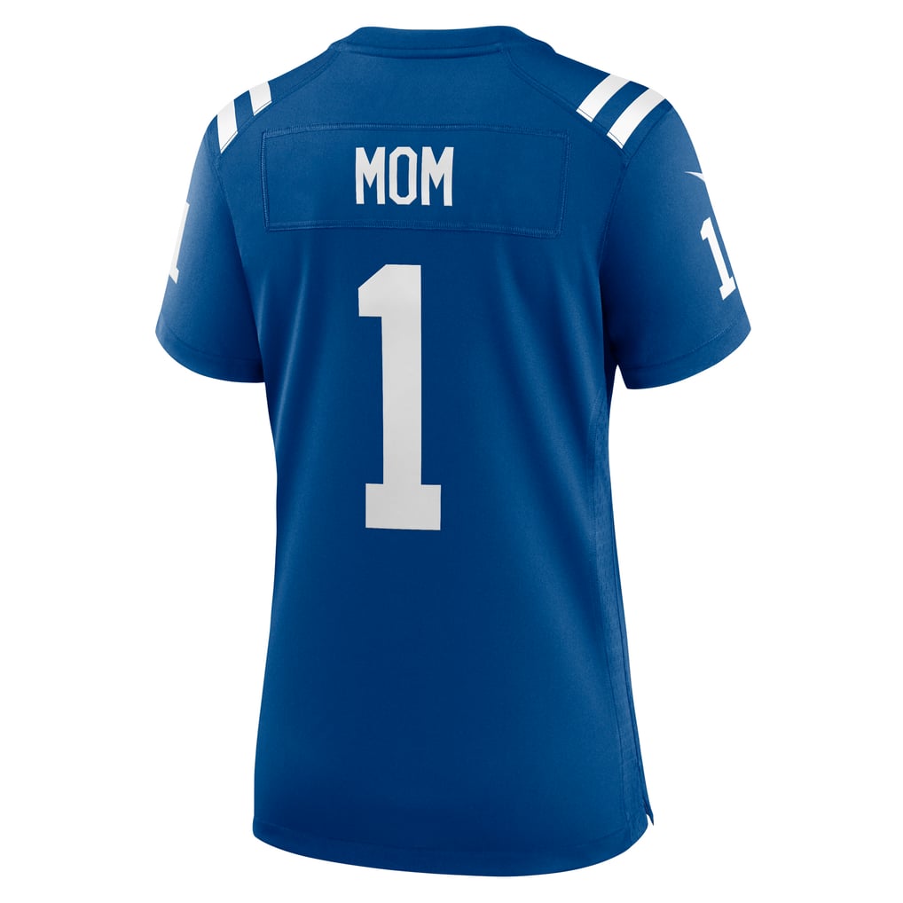 Women's Indianapolis Colts Number 1 Mom Royal Game Jersey