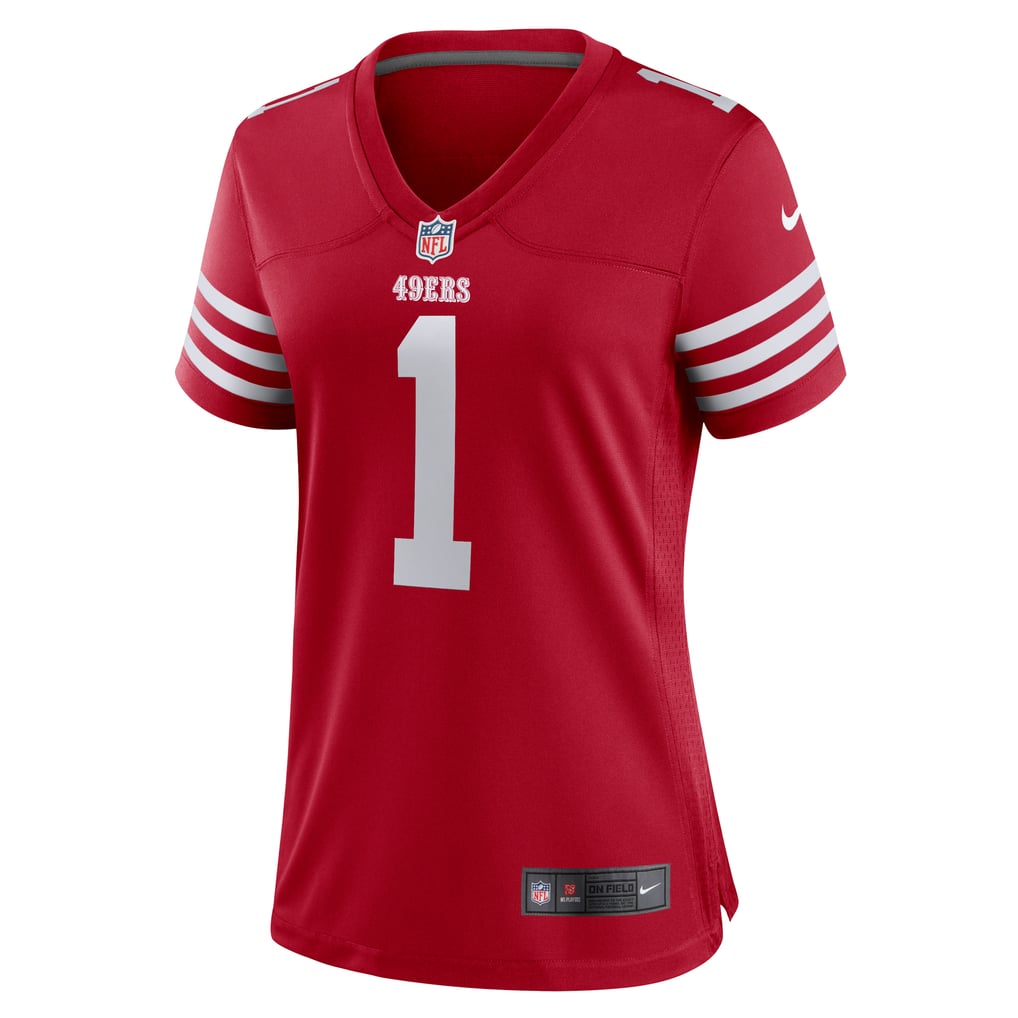 Women's San Francisco 49ers Number 1 Mom Scarlet Game Jersey