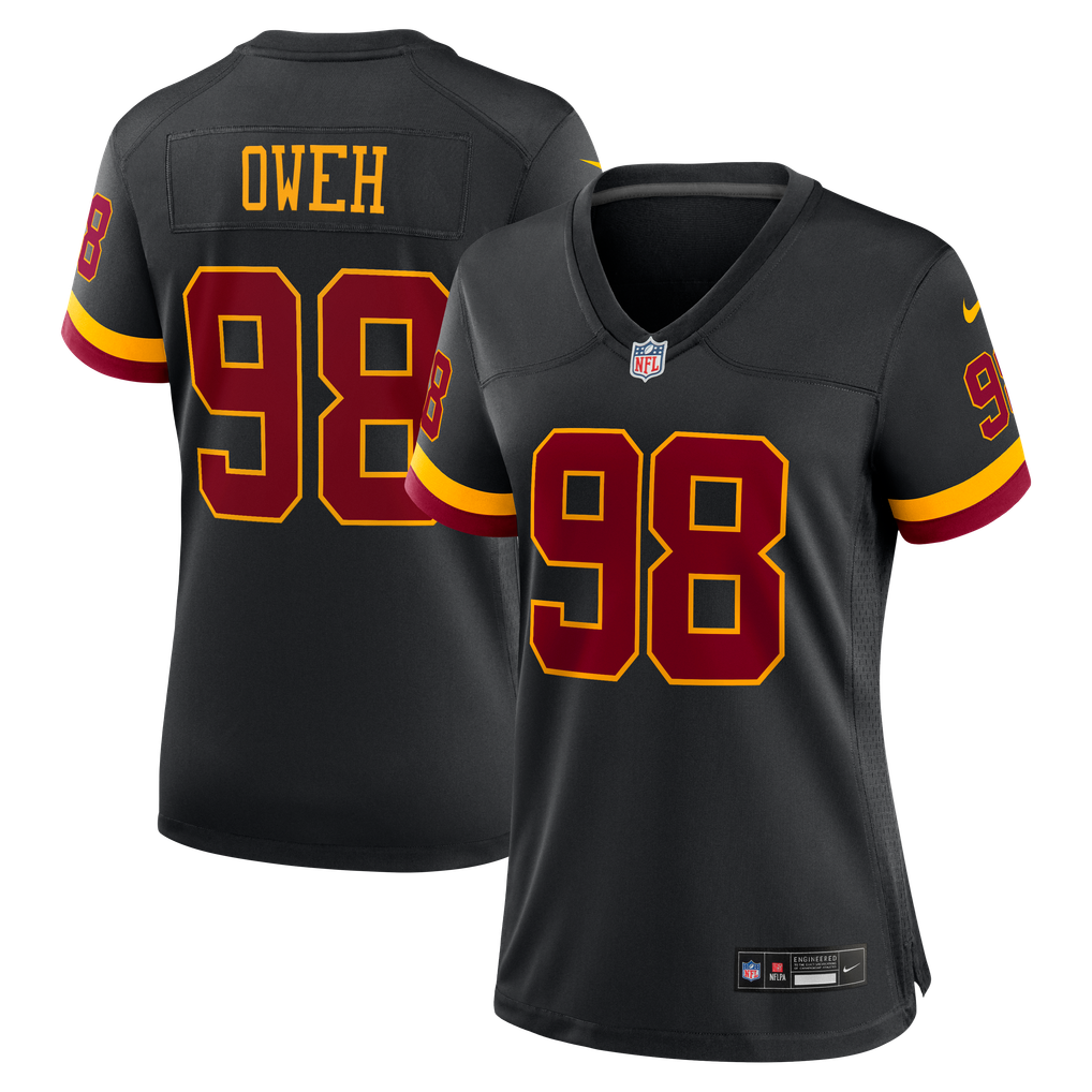 Women's Washington Commanders Odafe Oweh Black Alternate Hail Raiser Game Jersey