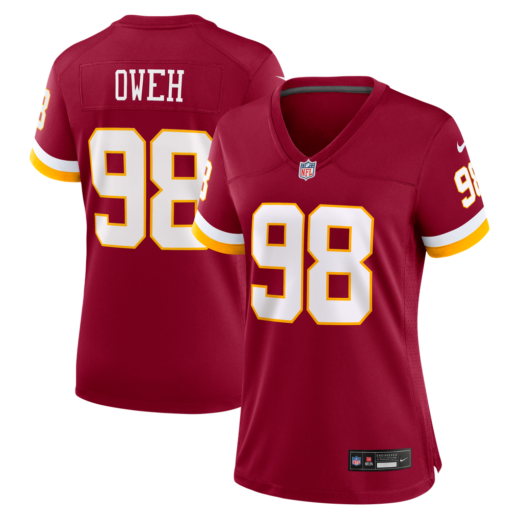 Women's Washington Commanders Odafe Oweh Burgundy Team Game Jersey