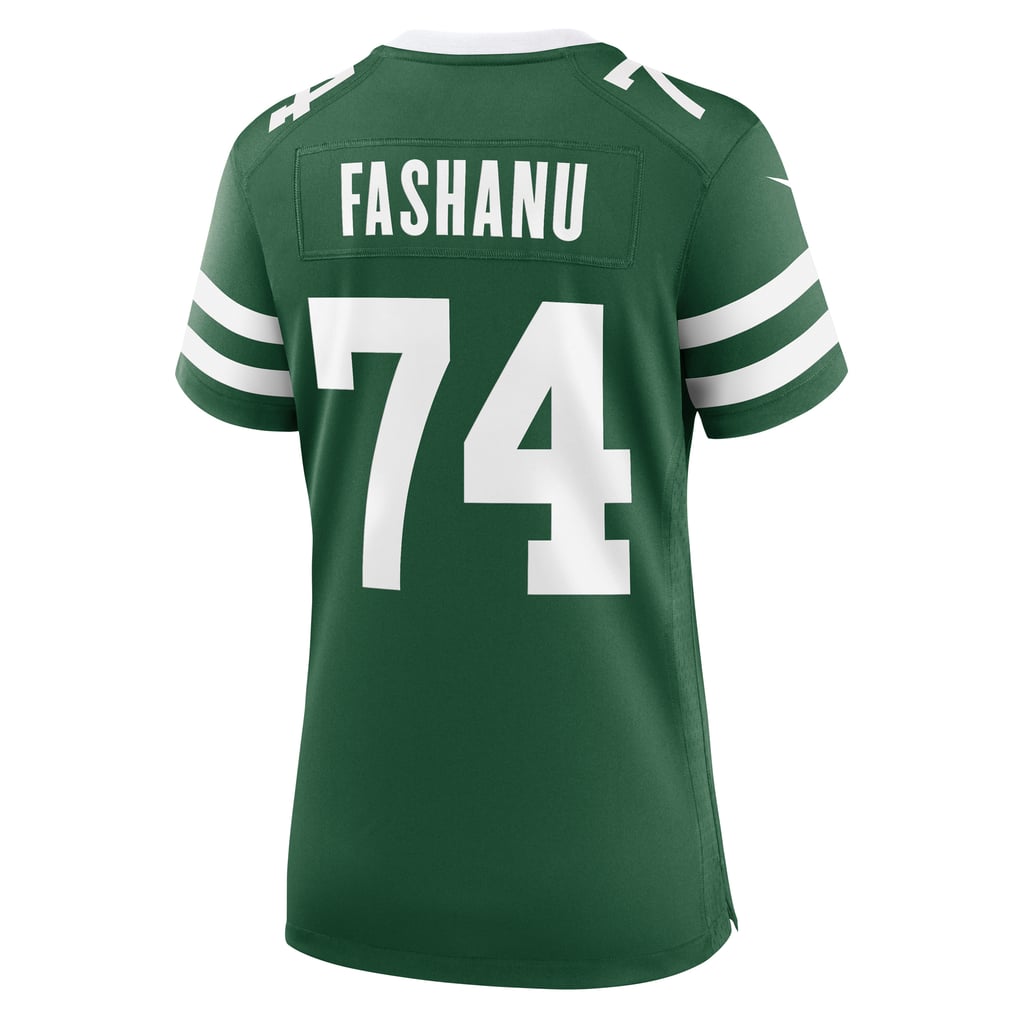 Women's New York Jets Olu Fashanu Legacy Green Game Jersey