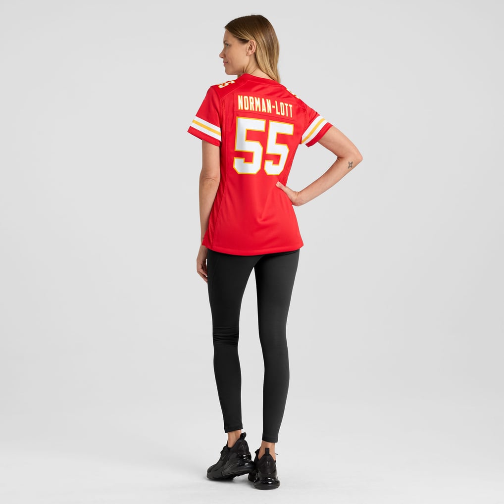 Women's Kansas City Chiefs Omarr Norman-Lott Red Team Game Jersey