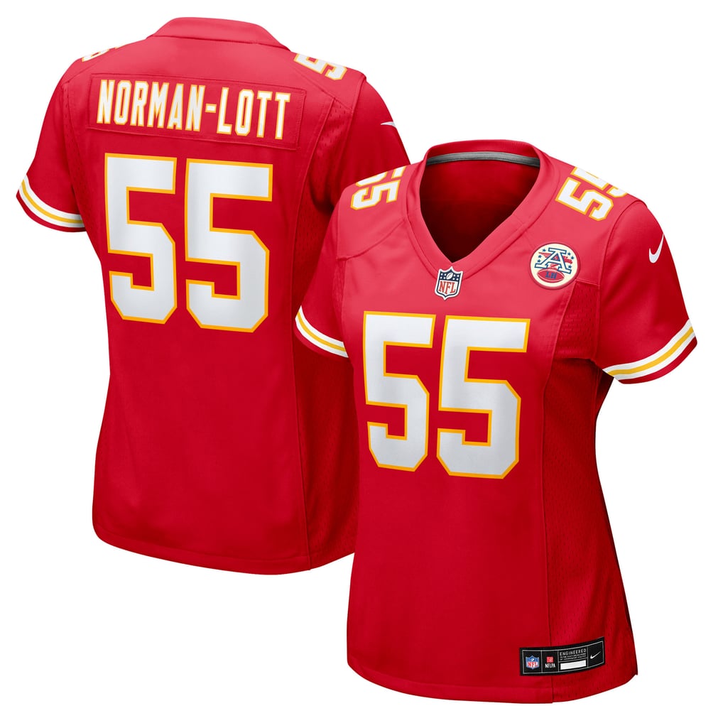 Women's Kansas City Chiefs Omarr Norman-Lott Red Team Game Jersey