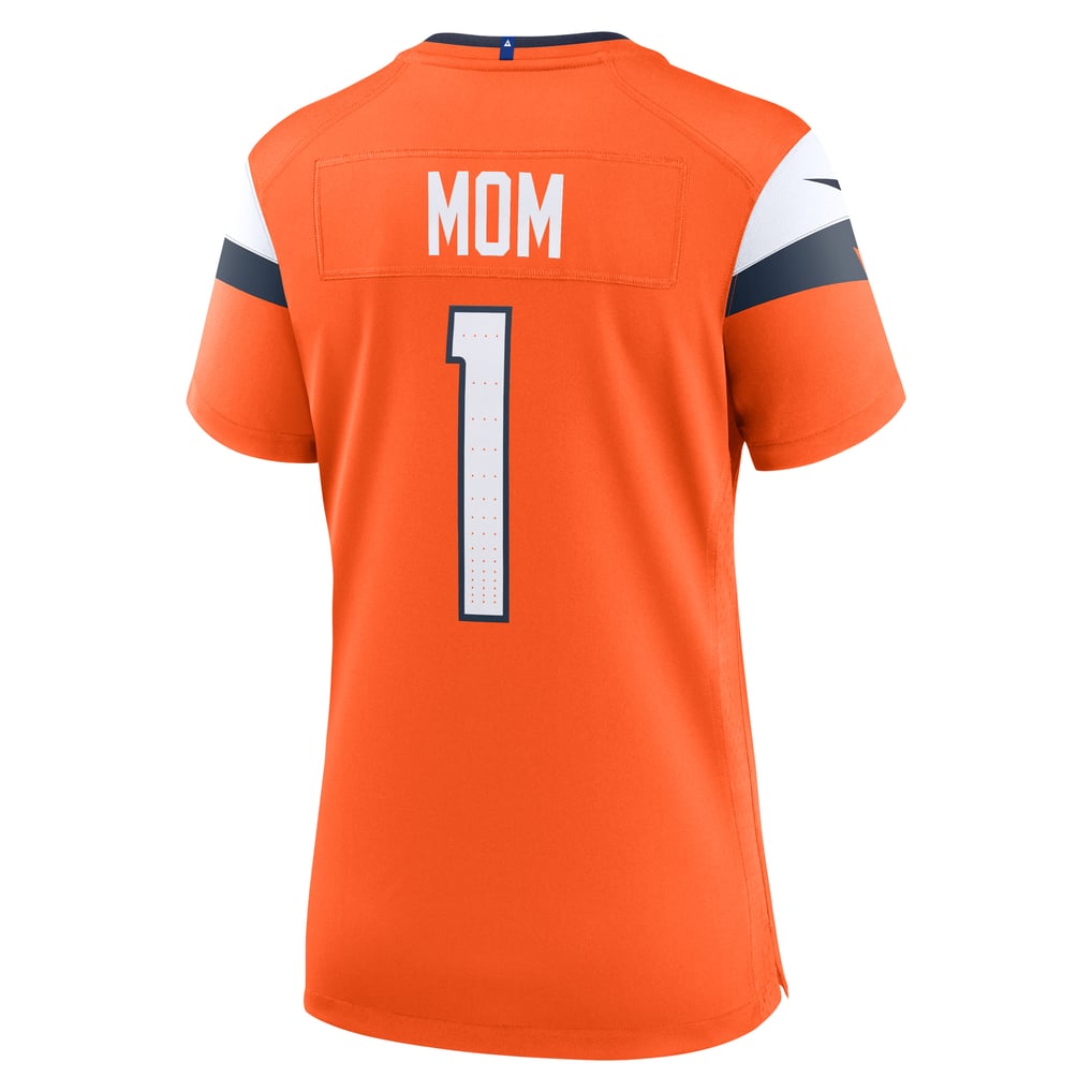 Women's Denver Broncos Orange #1 Mom Game Jersey