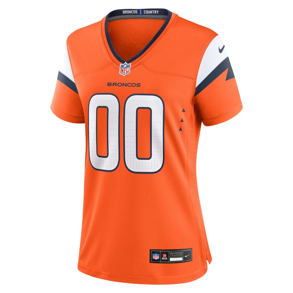 Women's Denver Broncos Orange Team Custom Game Jersey