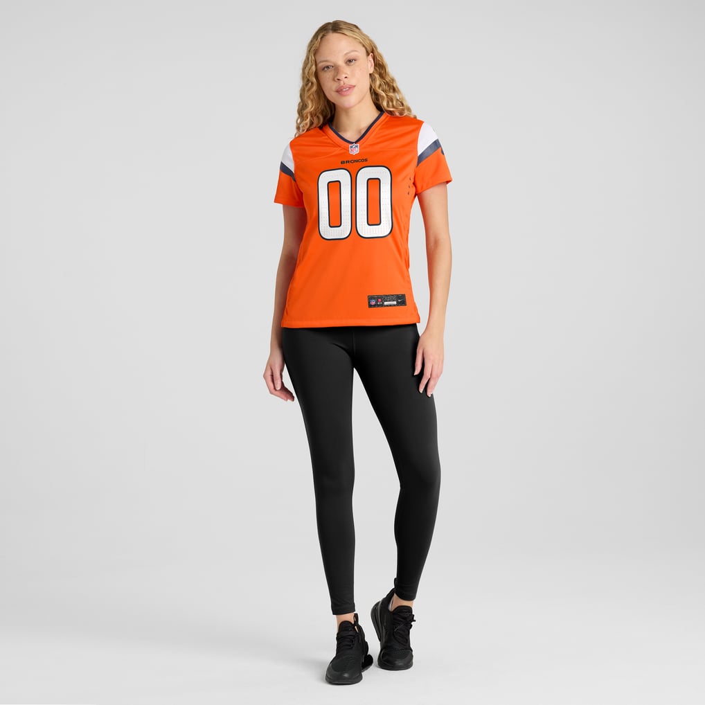 Women's Denver Broncos Orange Team Custom Game Jersey