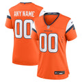 Women's Denver Broncos Orange Team Custom Game Jersey