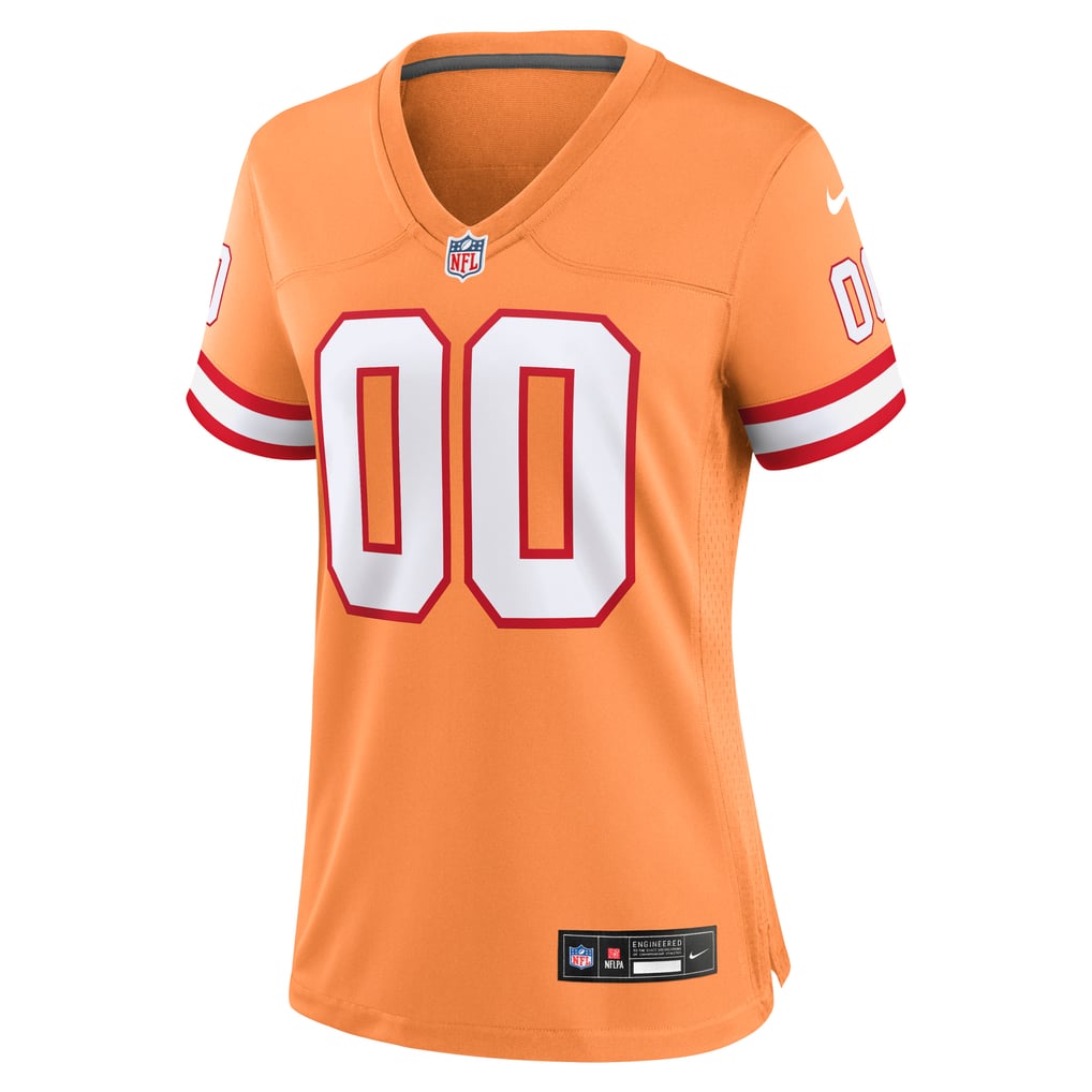 Women's Tampa Bay Buccaneers Orange Custom Throwback Game Jersey