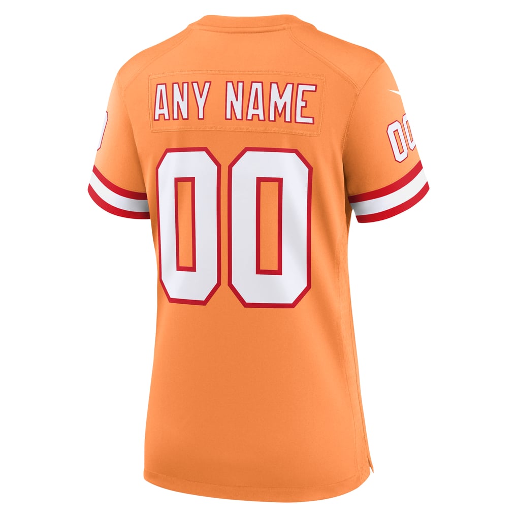 Women's Tampa Bay Buccaneers Orange Custom Throwback Game Jersey