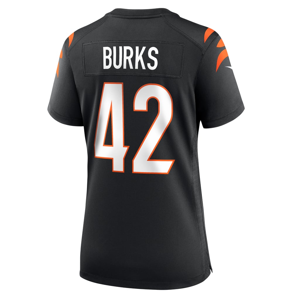 Women's Cincinnati Bengals Oren Burks Black Team Game Jersey