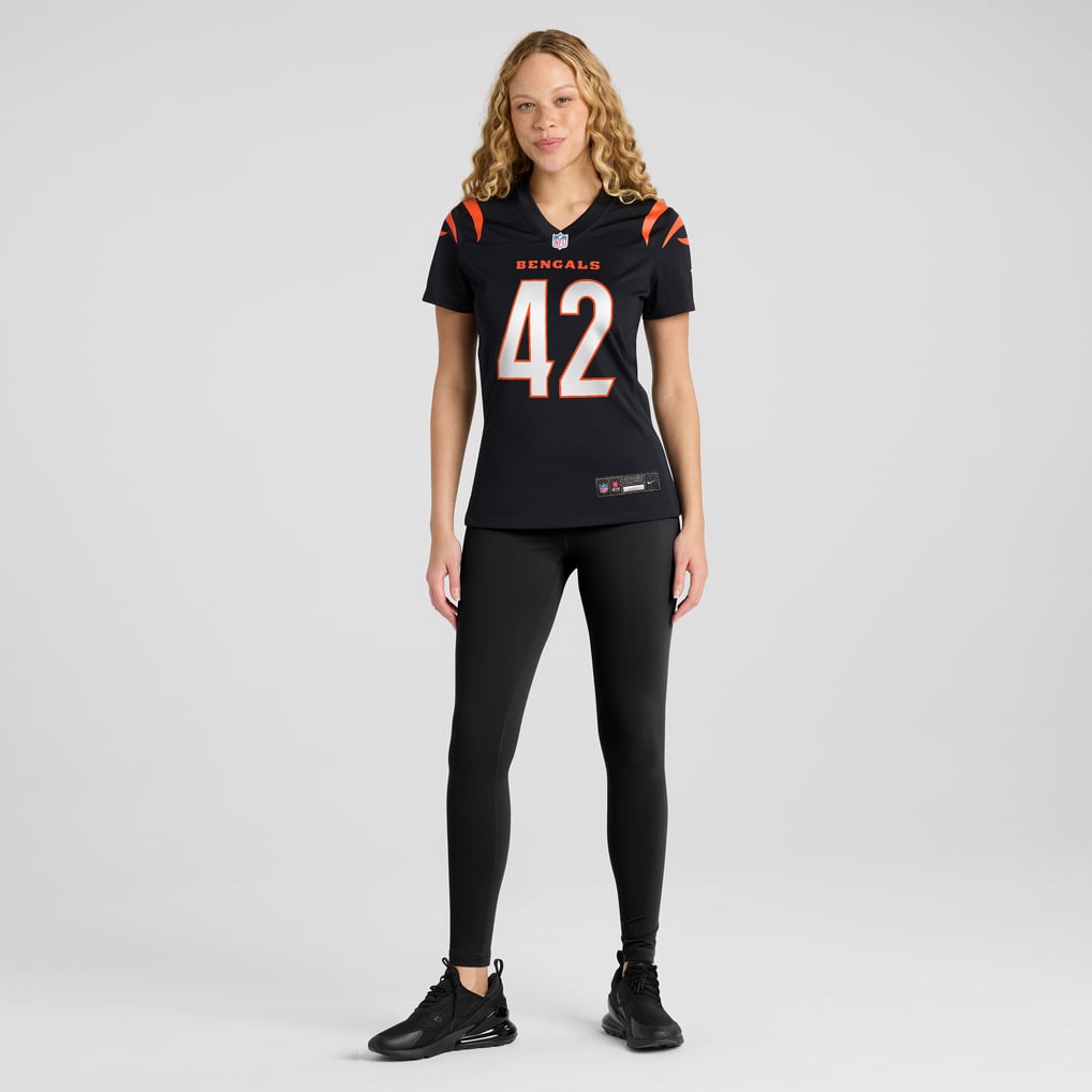Women's Cincinnati Bengals Oren Burks Black Team Game Jersey