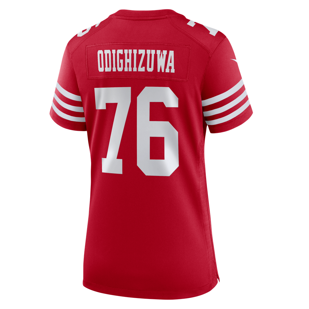 Women's San Francisco 49ers Osa Odighizuwa Scarlet Team Game Jersey