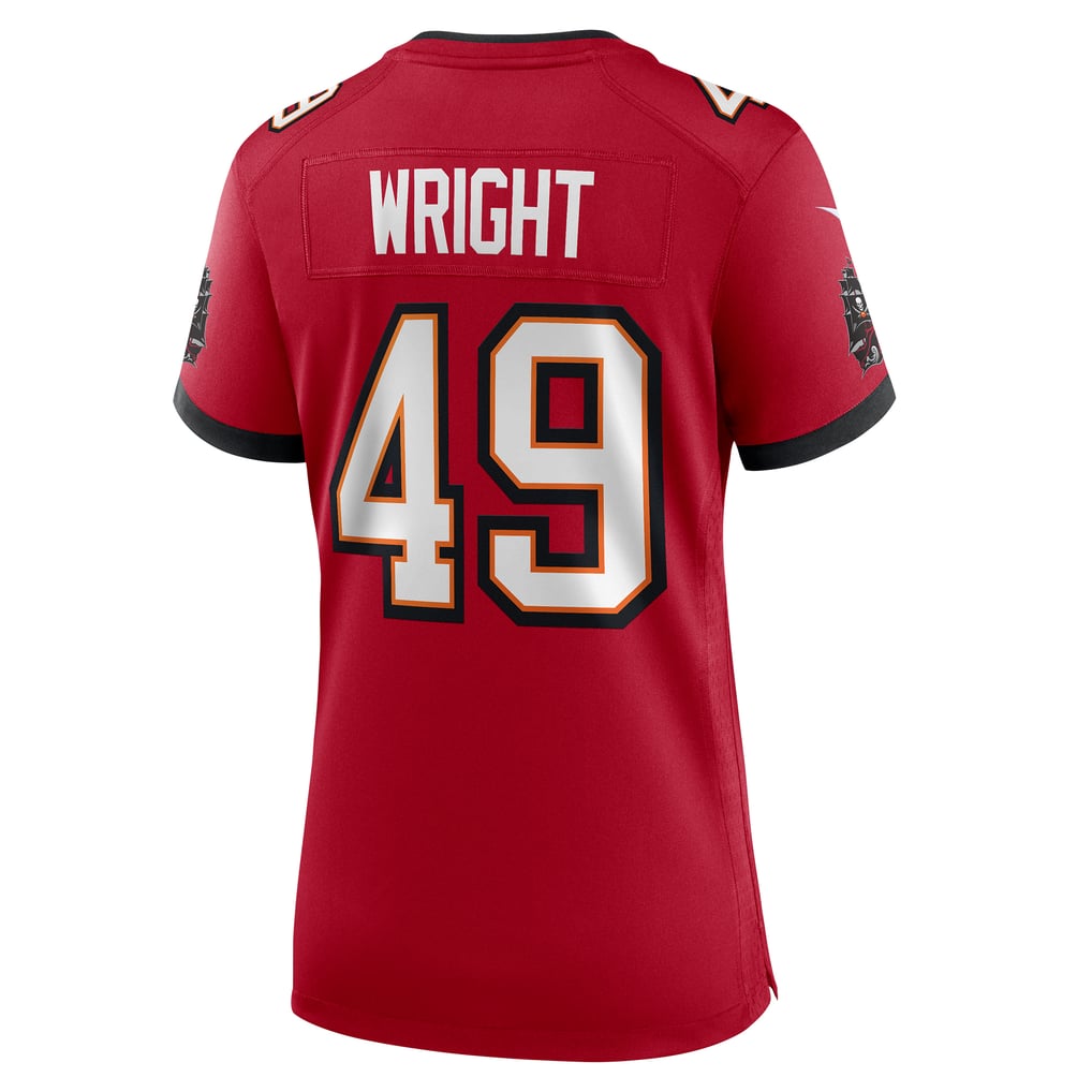 Women's Tampa Bay Buccaneers Owen Wright Red Team Game Jersey