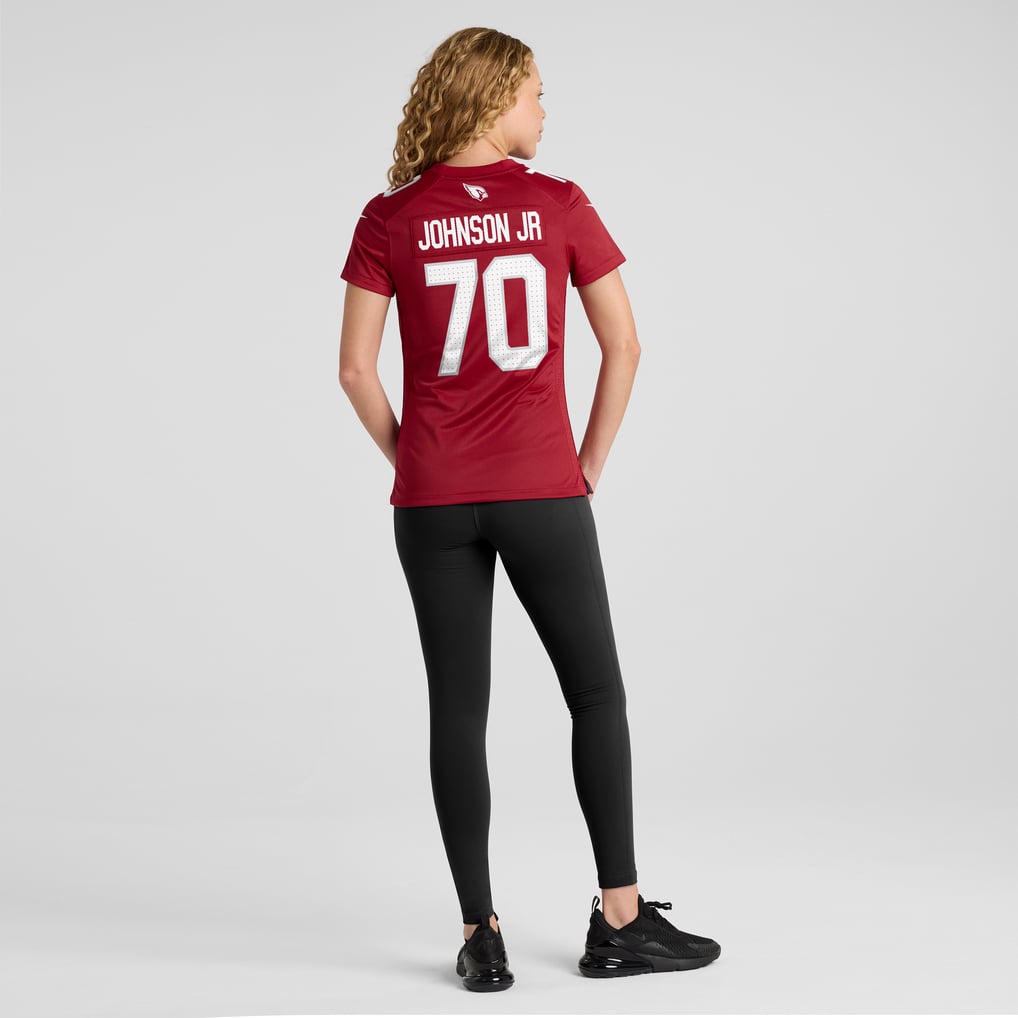 Women's Arizona Cardinals Paris Johnson Jr. Cardinal Game Jersey