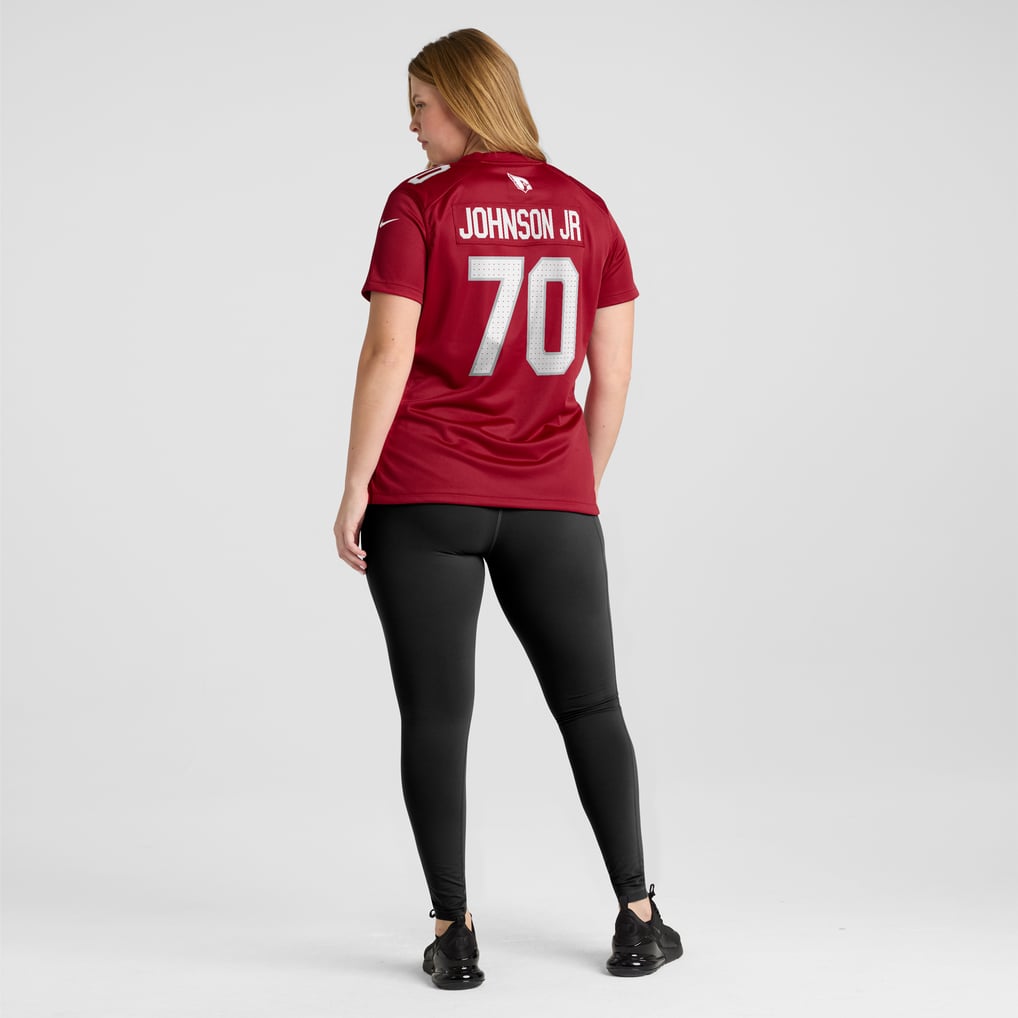 Women's Arizona Cardinals Paris Johnson Jr. Cardinal Game Jersey