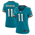 Women's Jacksonville Jaguars Parker Washington Teal Alternate Prowler Throwback Game Jersey