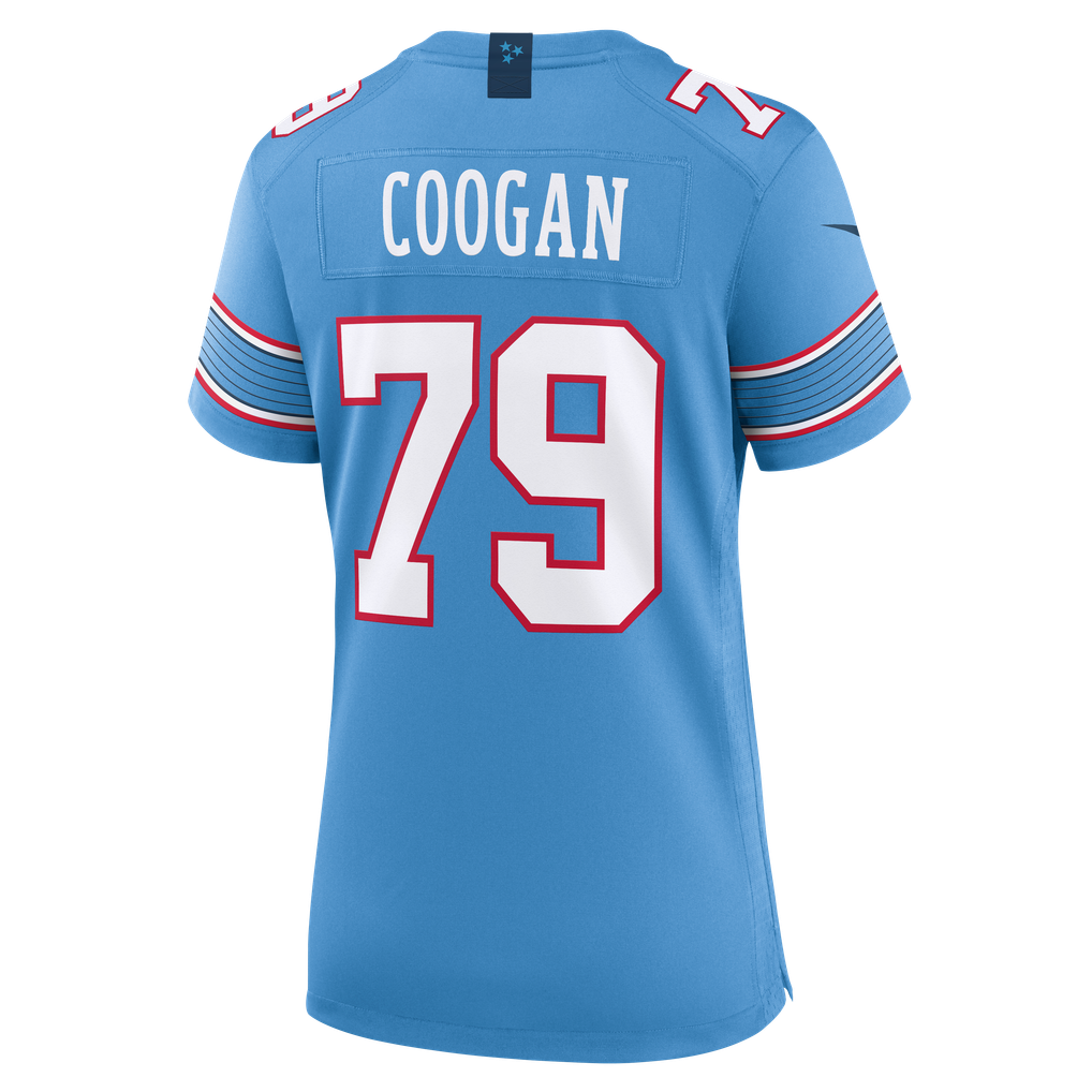 Women's Tennessee Titans Pat Coogan Light Blue Team Game Jersey