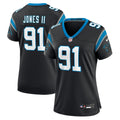 Women's Carolina Panthers Patrick Jones II Black Team Game Jersey