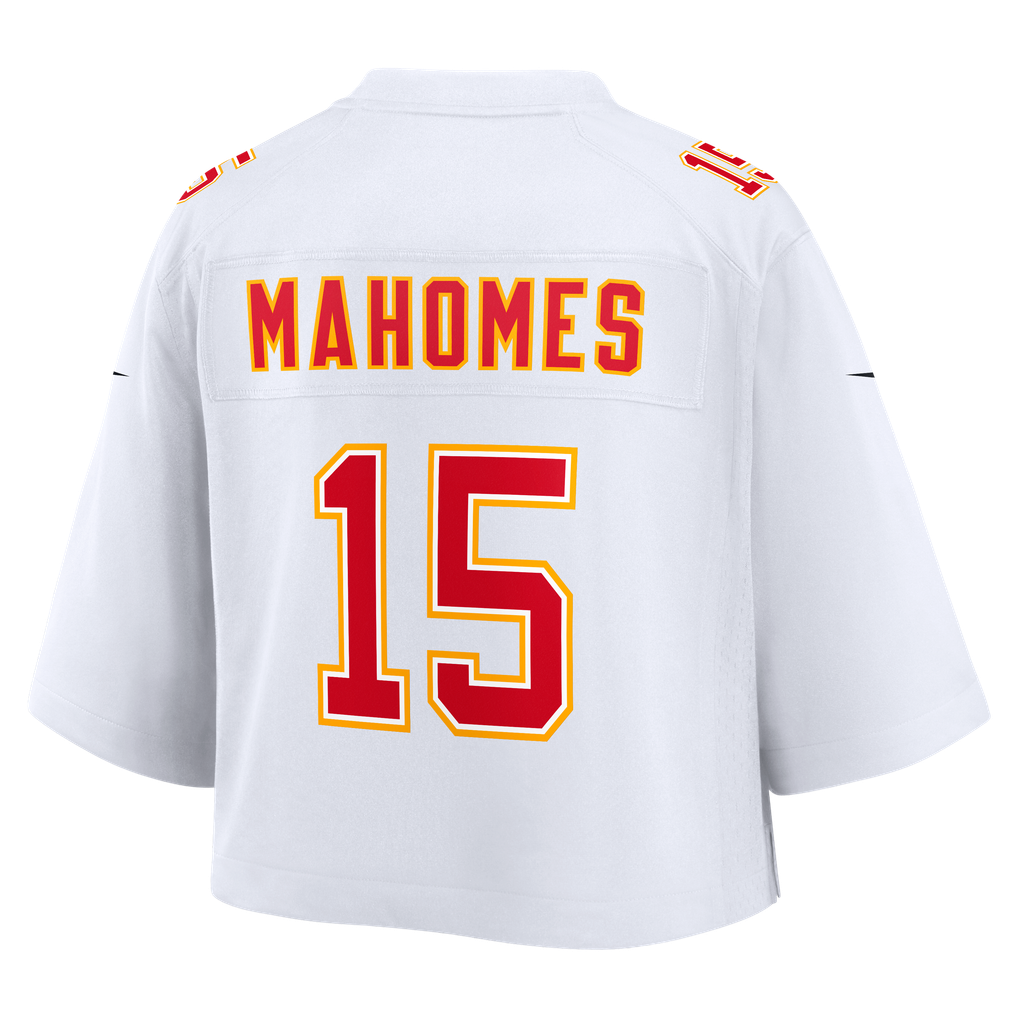 Women's Kansas City Chiefs Patrick Mahomes White Cropped Fashion Game Jersey