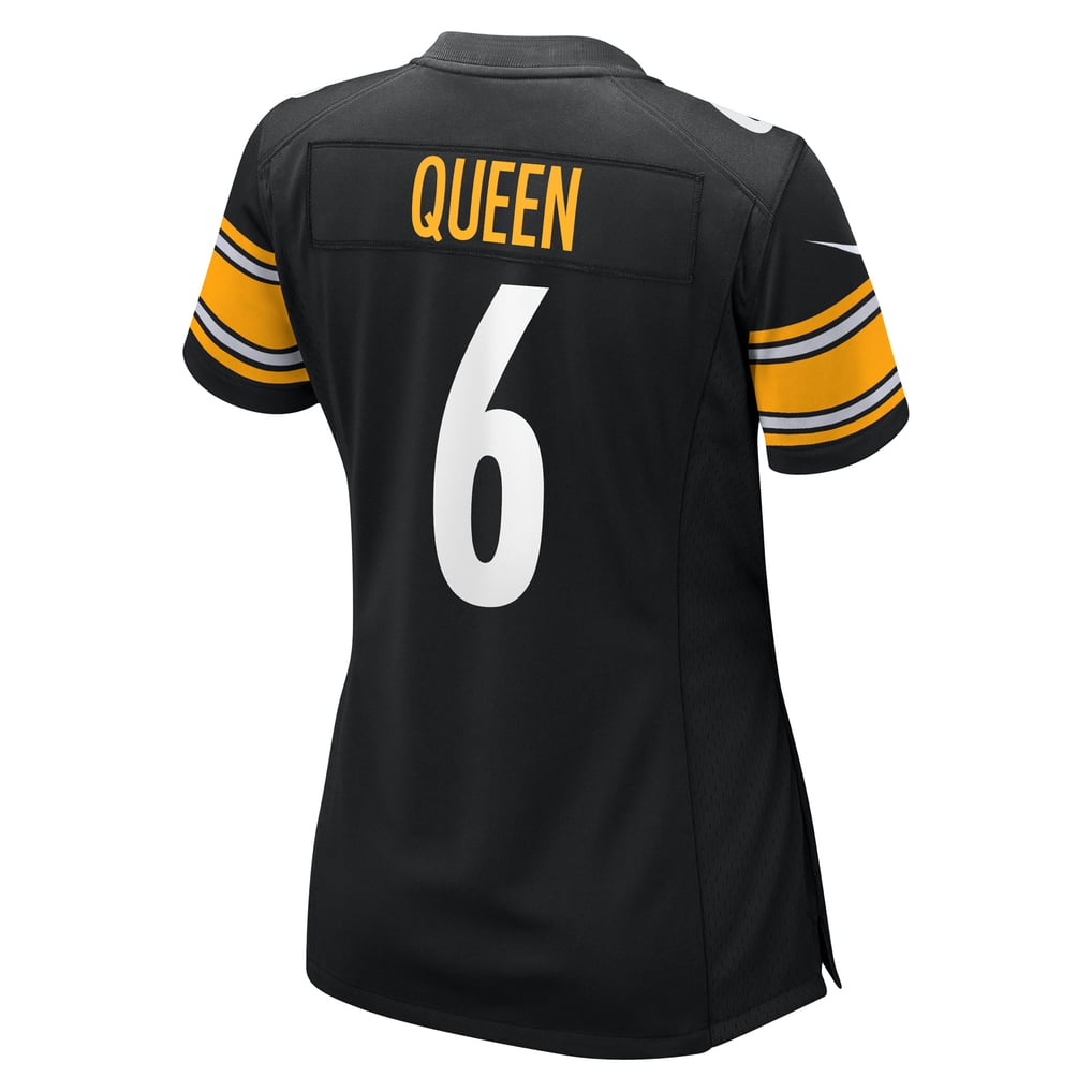 Women's Pittsburgh Steelers Patrick Queen Black Game Player Jersey