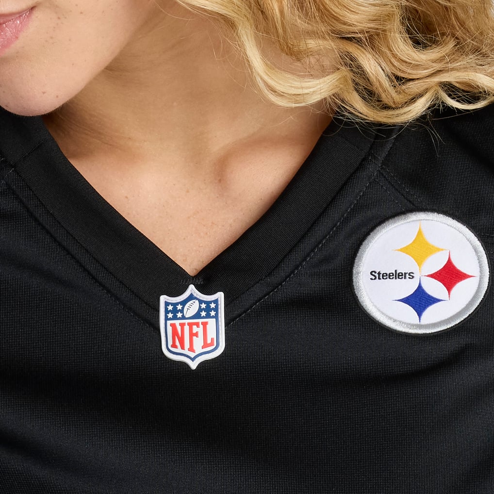 Women's Pittsburgh Steelers Patrick Queen Black Game Player Jersey