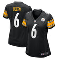 Women's Pittsburgh Steelers Patrick Queen Black Game Player Jersey