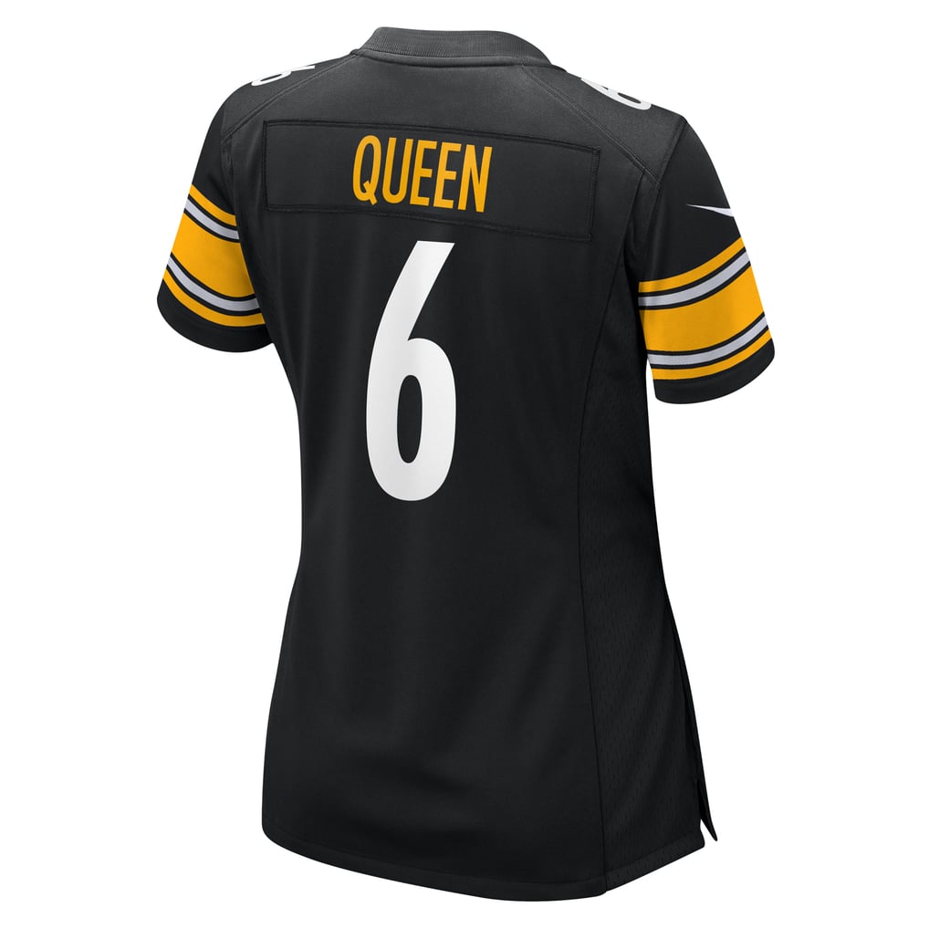 Women's Pittsburgh Steelers Patrick Queen Black Team Game Jersey