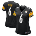 Women's Pittsburgh Steelers Patrick Queen Black Team Game Jersey