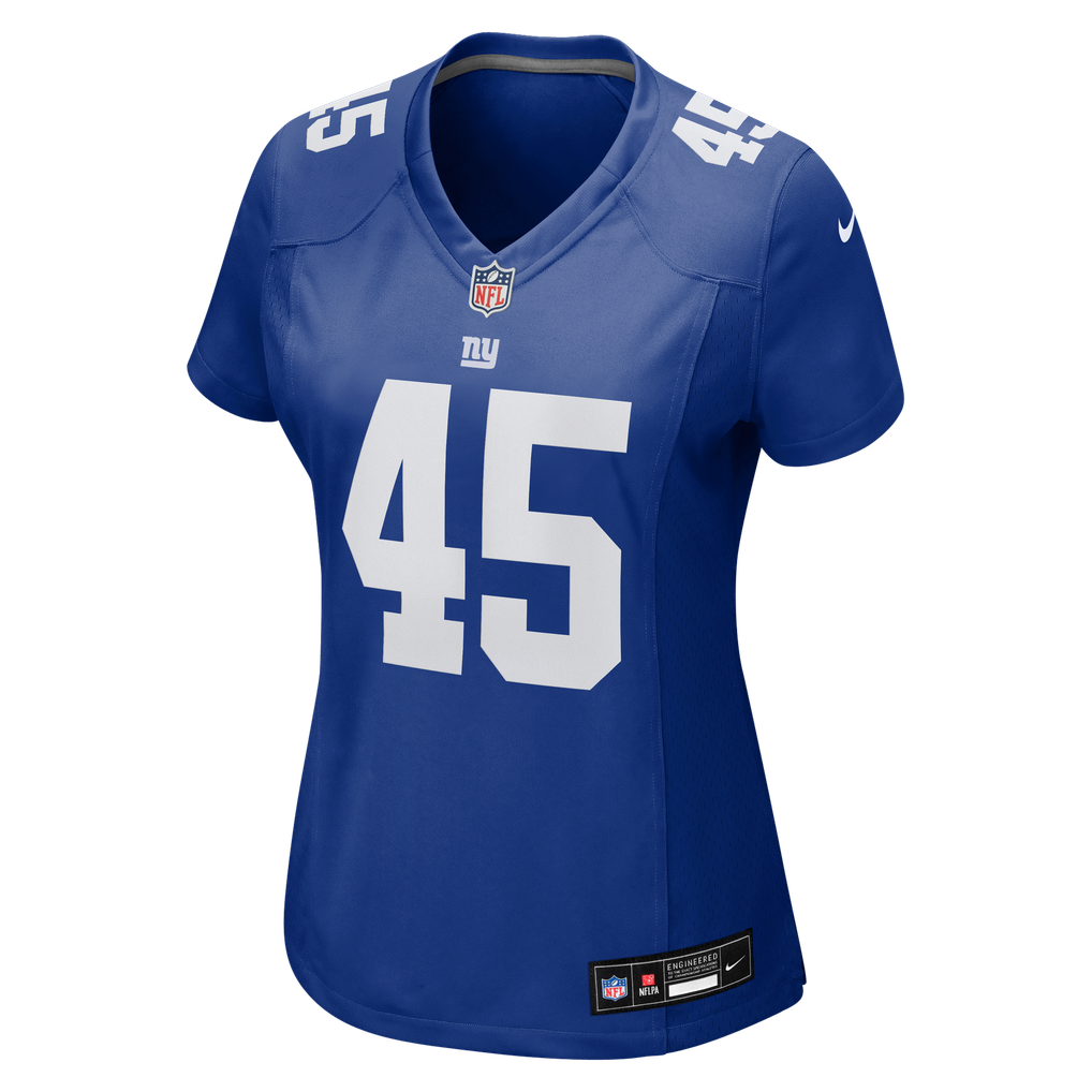Women's New York Giants Patrick Ricard Royal Team Game Jersey