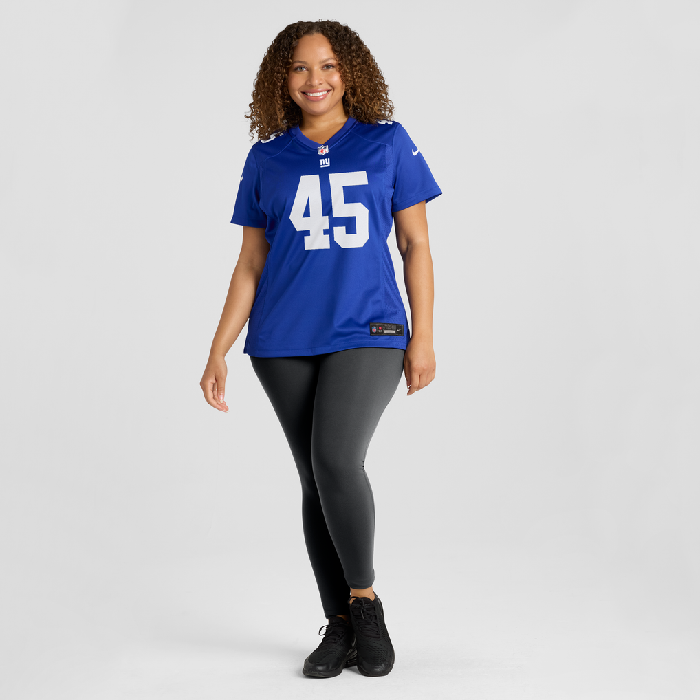 Women's New York Giants Patrick Ricard Royal Team Game Jersey