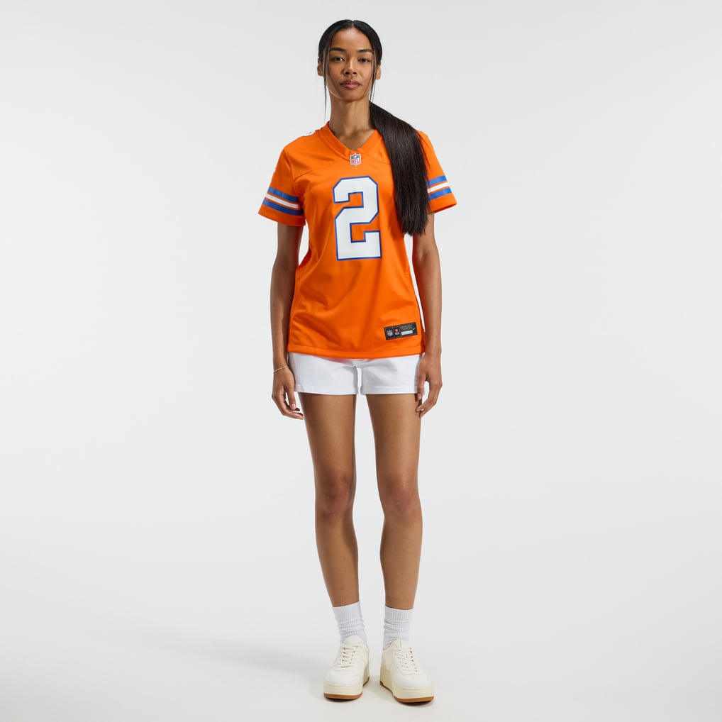 Women's Denver Broncos Patrick Surtain II Orange Mile High Collection 1977 Throwback Player Game Jersey