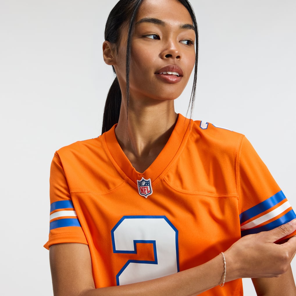 Women's Denver Broncos Patrick Surtain II Orange Mile High Collection 1977 Throwback Player Game Jersey