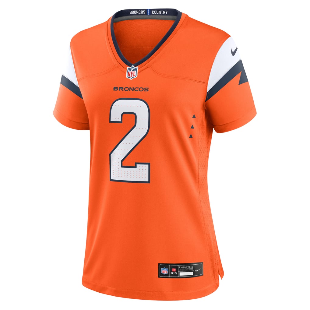 Women's Denver Broncos Patrick Surtain II Orange Team Game Jersey
