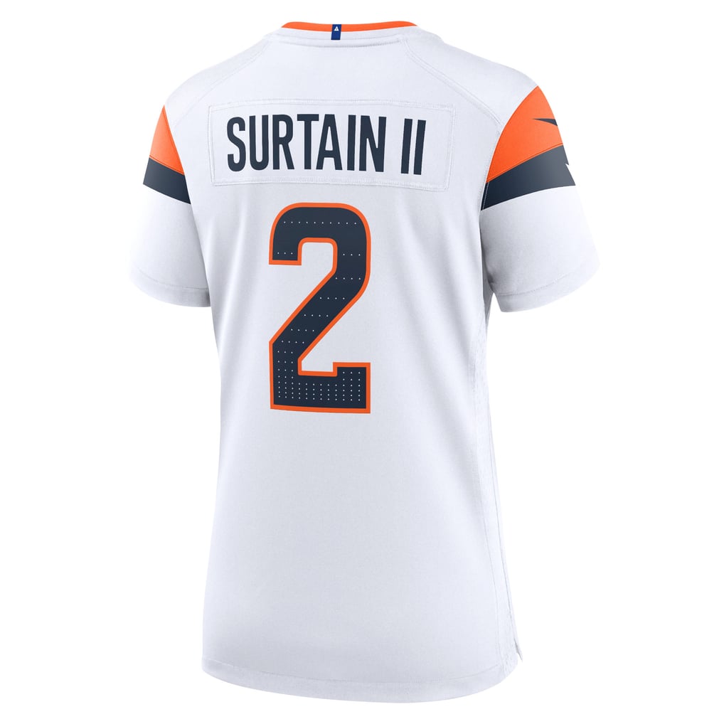 Women's Denver Broncos Patrick Surtain II White Game Jersey