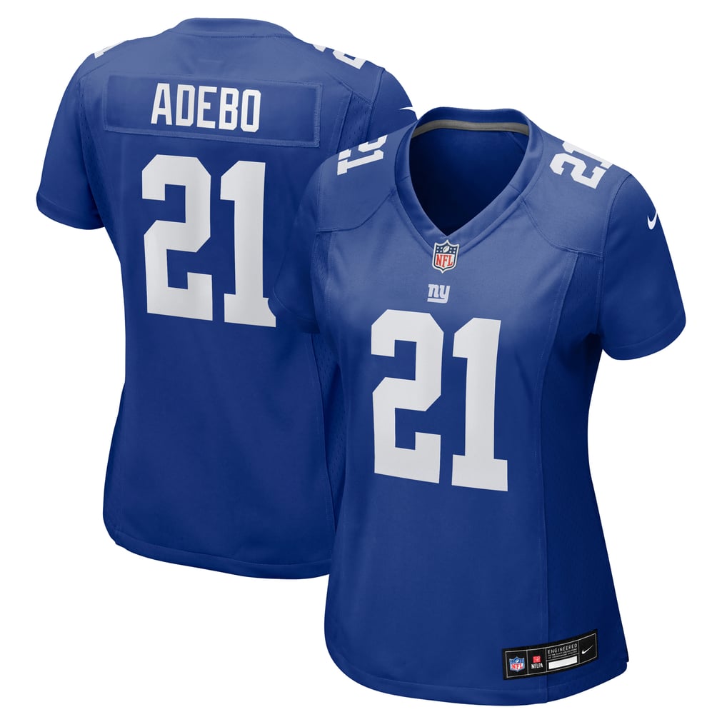 Women's New York Giants Paulson Adebo Royal Team Game Jersey