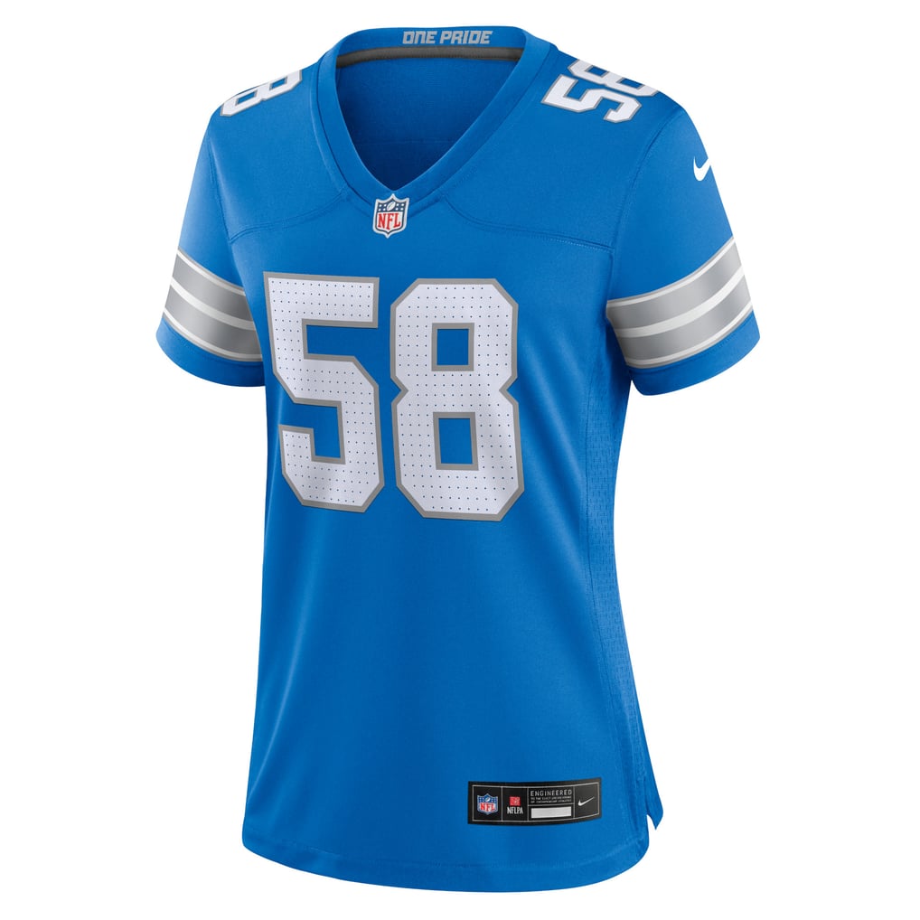 Women's Detroit Lions Penei Sewell Blue Game Jersey
