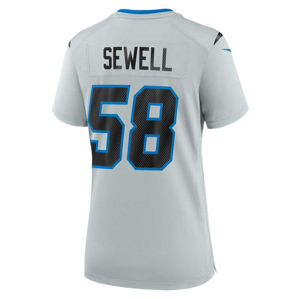 Women's Detroit Lions Penei Sewell Silver 2026 Rivalries Collection Game Jersey