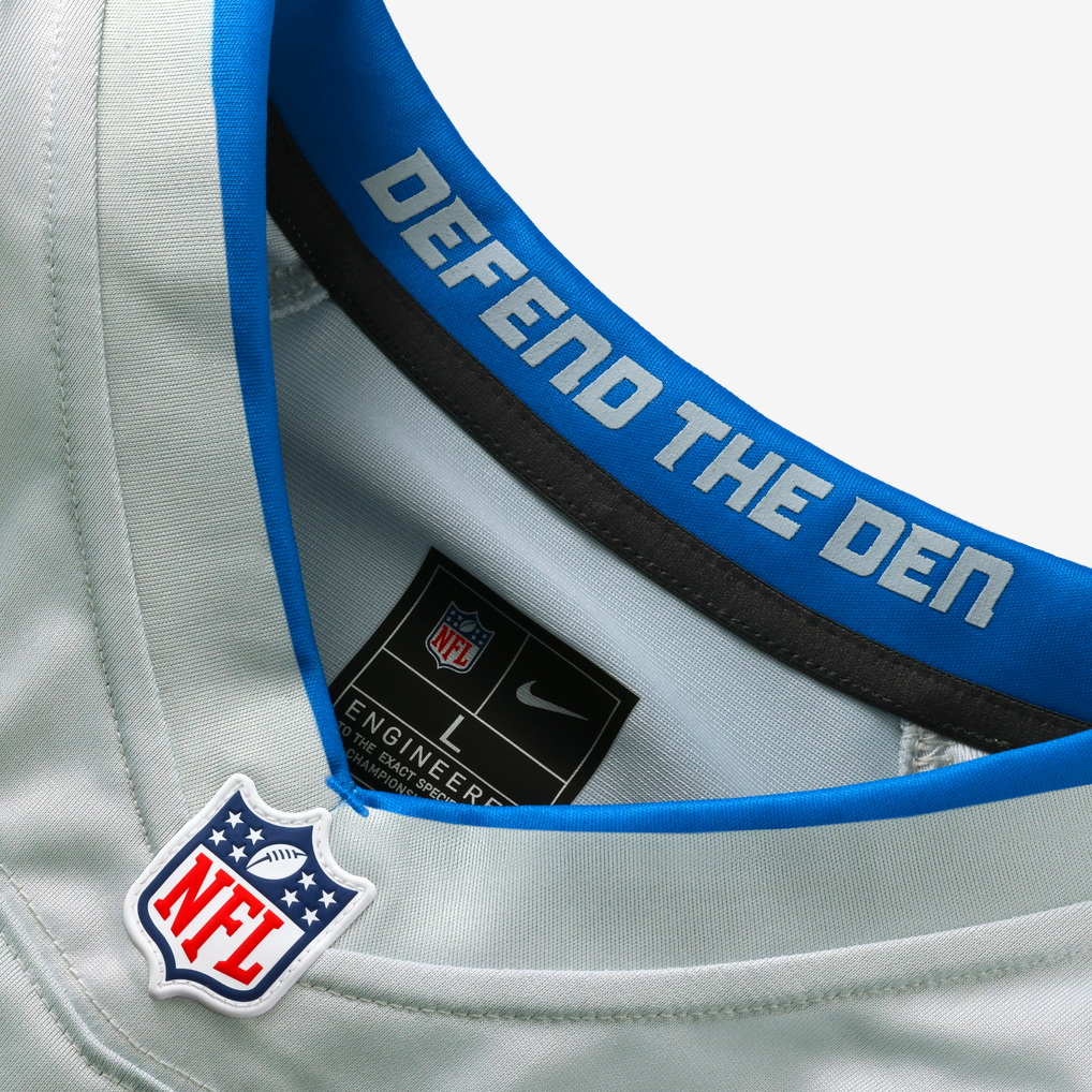 Women's Detroit Lions Penei Sewell Silver 2026 Rivalries Collection Game Jersey