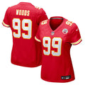 Women's Kansas City Chiefs Peter Woods Red Team Game Jersey