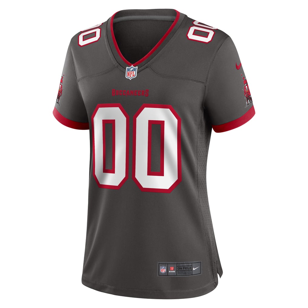 Women's Tampa Bay Buccaneers Pewter Alternate Custom Game Jersey