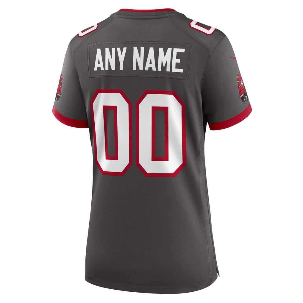 Women's Tampa Bay Buccaneers Pewter Alternate Custom Game Jersey