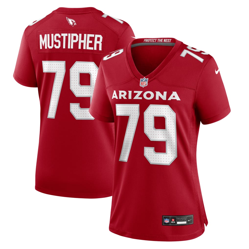 Women's Arizona Cardinals PJ Mustipher Cardinal Team Game Jersey