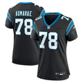 Women's Carolina Panthers Popo Aumavae Black Team Game Jersey