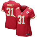 Women's Kansas City Chiefs Priest Holmes Red Game Retired Player Jersey