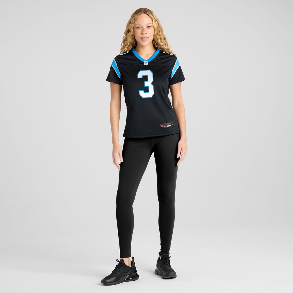 Women's Carolina Panthers Princely Umanmielen Black Team Game Jersey