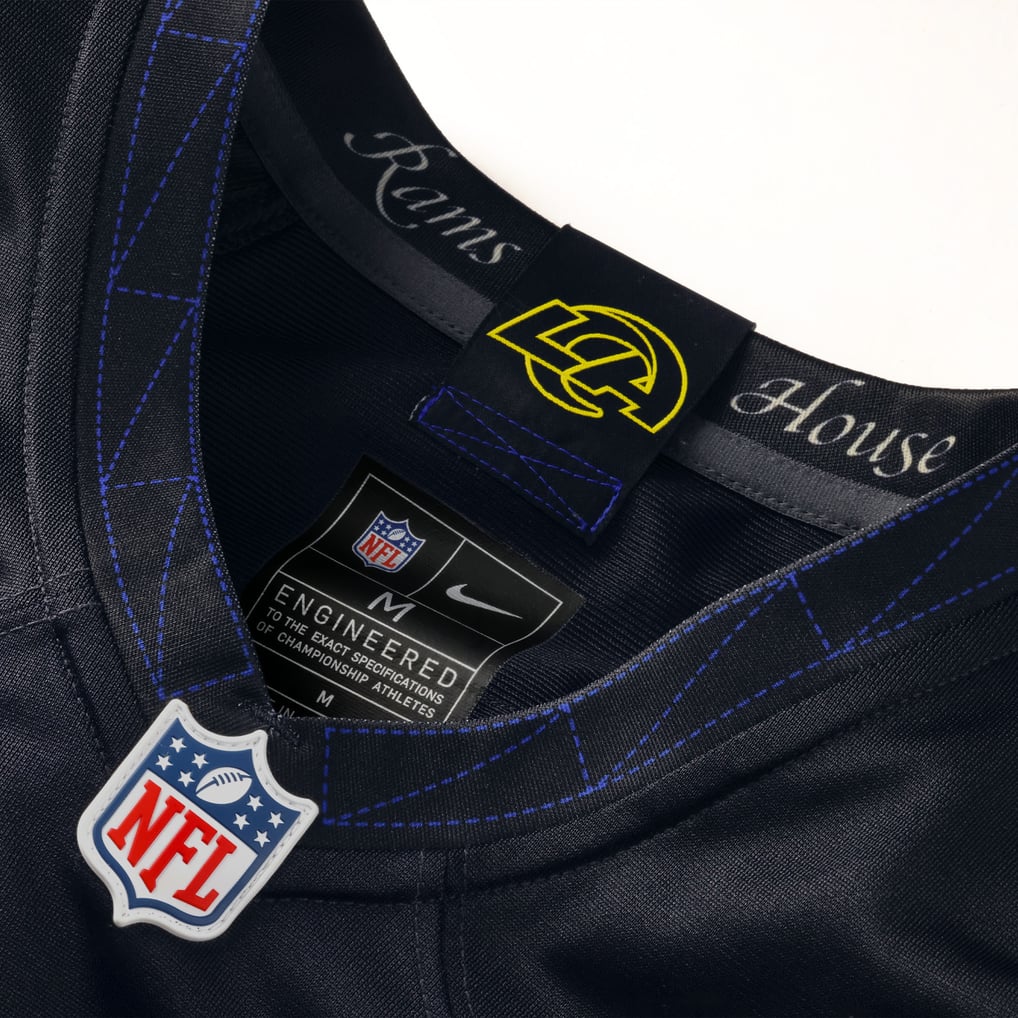 Women's Los Angeles Rams Puka Nacua Dark Blue Rivalries Collection Game Jersey